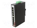 Switch Ethernet; unmanaged; Number of ports: 8; 12÷48VDC; RJ45 Comparta EGU-0800