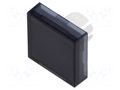 Actuator lens; 22mm; 61; black,transparent; plastic; Dim: 18x18mm EAO 61-9671.1