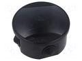 Enclosure: junction box; Ø: 84mm; Z: 40mm; wall mount; ABS; IP44 PAWBOL PW-S-BOX026CO