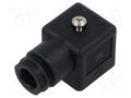 Connector: valve connector; plug; form A; 18mm; female; PIN: 4; 10A BINDER 43-1702-000-04