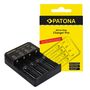 PATONA USB Charger f. round cells CR123A, 14500, 16340, 18650, 22650, 26650... and micro AAA / mignon AA batteries, PATONA 1914 4055655227704