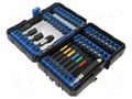Kit: screwdriver bits; Phillips,Pozidriv®,slot,Torx®; 43pcs. HÖGERT TECHNIK HT1S800