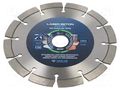 Cutting diamond wheel; Ø: 150mm; Holder: assembly hole; 22.23mm NOZAR DIAMANTWERKZEUGE NOZAR-PL6700027