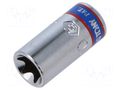 Socket; socket spanner,Torx®; E10; 24mm; short; 1/4" KING TONY KT-237510M