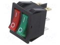 ROCKER; SPST x2; Pos: 4; ON-OFF + ON-OFF; 15A/250VAC; 35A/12VDC NINIGI RSI21011C3GNRD