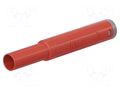 Connector: 4mm banana; plug; 32A; 1kV; red; insulated; 2.5mm2 STÄUBLI SACR25-4A-46-22