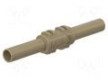Connector: 4mm banana; adapter,socket; 32A; 1kV; 62.5mm; brown STÄUBLI XHK-27