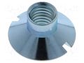 Nut; conical; M8; zinc plated steel; H: 10mm; Øout: 20mm BOSSARD B8/BN224