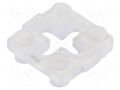 Spacer sleeve; LED; ØLED: 3mm,5mm; L: 1.5mm; natural; UL94V-2; T: 1mm BIVAR 460-060