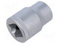 Socket; 6-angles,socket spanner; 19mm; 3/4"; tool steel; L: 51.5mm GEDORE GEDORE-6270110