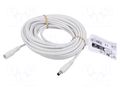 Cable; DC 5,5/2,5 plug,DC 5,5/2,5 socket; straight; white; 5m GOOBAY GOOBAY-76680