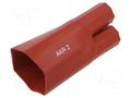 Cable breakout; 75/32mm; red; Diam.after shrinking: 31/14mm; AKR RADPOL AKR2