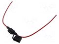 Fuse holder; 19mm; 30A; on cable; Leads: leads x2; UL94V-0; IP67 LITTELFUSE FHAC0002ZXJA