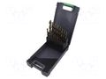 Drill set; for metal; high speed steel cobalt HSS-Co; 1÷10mm RECA RECA-0621-999-910