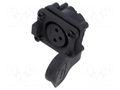 Connector: XLR; socket; female; AXS; 15A; 133V; PIN: 3; IP65 AMPHENOL AXS3FP1