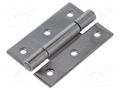 Hinge; Width: 50mm; stainless steel; H: 75mm ELESA+GANTER GN136NI50-75-B