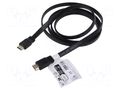 Cable; HDMI plug,both sides; HDCP 2.2,HDMI 2.1; 2m; black; 30AWG GOOBAY GOOBAY-77135