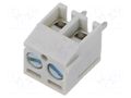 Connector: PCB terminal block; terminal; TE; 10A; PIN: 2; angled AMPHENOL ANYTEK TE0201820000G