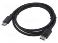 Cable; DisplayPort plug,both sides; textile; 2K,4K,5K,8K; 1.5m BASEUS B00633706111-01
