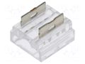 LED tape connector; for tape-to-tape connection; 6A; 12V,24V POS UQS-COB-8W-SS