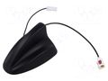 Antenna; automotive,SHARK; AM,FM; universal; 290mm; 12VDC MTA 7677894
