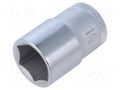 Socket; 6-angles,socket spanner; 19mm; 1/2"; tool steel; L: 40mm GEDORE GEDORE-6131340