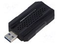 PC extension card: WiFi network; USB A plug; USB 3.0; black LOGILINK WL0250