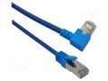 Patch cord; F/UTP; Cat: 6; RJ45 plug,RJ45 left angled plug; Cu MCI MCI-102317