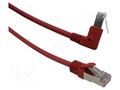Patch cord; F/UTP; Cat: 6; RJ45 plug,RJ45 down angled plug; Cu MCI MCI-102581