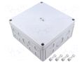 Enclosure: multipurpose; X: 180mm; Y: 182mm; Z: 90mm; TK PC; grey SPELSBERG TK-PC-1818-9-M