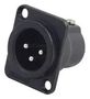 PLUG, XLR, PANEL, UNIFIED, 3POLE AC3MMDZB