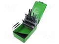 Drill set; for metal; high speed steel; plastic cassette; 33pcs. RECA RECA-0624-004-009