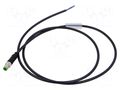 Cable: for sensors/automation; M8; PIN: 3; straight; 1m; plug; 60VDC MURRELEKTRONIK 7000-08001-6300100