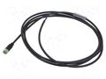 Cable: for sensors/automation; M8; PIN: 3; straight; 2m; plug; 60VDC MURRELEKTRONIK 7000-08041-6300200
