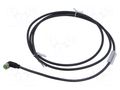 Cable: for sensors/automation; M8; PIN: 3; angled; 1.5m; plug; 60VDC MURRELEKTRONIK 7000-08081-6300150