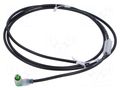Cable: for sensors/automation; M8; PIN: 3; angled; 1.5m; plug; 30VDC MURRELEKTRONIK 7000-08121-6300150