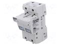 Fuse base; 14x51mm; for DIN rail mounting; 50A; 690VAC; Poles: 2 LOVATO ELECTRIC FB02A2P