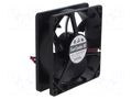 Fan: DC; axial; 12VDC; 92x92x25mm; 105.6m3/h; 43dBA; ball; 3900rpm SANYO DENKI 9A0912G4021