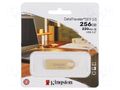 Pendrive; USB 3.2 Gen 1; 256GB; R: 220MB/s; W: 100MB/s; golden KINGSTON TECHNOLOGY DTSE9G3/256GB