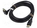 Cable; DisplayPort plug,DisplayPort plug 90° up/down; PVC; 5m GOOBAY GOOBAY-77128