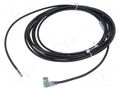 Cable: for sensors/automation; M8; PIN: 3; angled; 5m; plug; 30VDC MURRELEKTRONIK 7000-08121-6300500