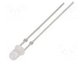 LED; blue; 3mm; 500÷750mcd; 40°; Front: convex; 2.9÷3.4VDC; -30÷85°C OPTOSUPPLY OSB5SA3142C