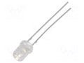 LED; white cold; 5mm; 750÷1120mcd; 120°; Front: recessed; 12÷15VDC OPTOSUPPLY OSW5DK53C1A-12V