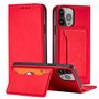 Magnet Card Case case for Samsung Galaxy S23+ flip cover wallet stand red, Hurtel 5907769351556 5907769351556
