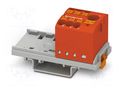 Splice terminal: rail; 24A; 690V; push-in; PA; 0.14÷4mm2; W: 28.6mm PHOENIX CONTACT PTFIX6/6X25-NS35RD