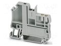 End/partition plate; UT; PA; L: 46.9mm; terminals: 0; W: 6.2mm PHOENIX CONTACT UT4-TWIN/1P-F