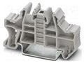 Holder; W: 9.5mm; H: 55.6mm; TS35 x 15,TS35 x 7.5; Body: grey PHOENIX CONTACT CLIPFIX35