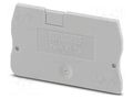 End piece; L: 29.1mm; W: 2.2mm; H: 48.6mm; Body: grey PHOENIX CONTACT D-XT1.5/2.5