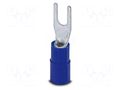 Tip: fork; M3; 2.5mm2; Type: insulated; Body: blue; Mat: PA; UL94V-2 PHOENIX CONTACT C-FCI2.5/M3