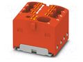 Splice terminal: rail; 17.5A; 450V; push-in; PA; L: 17.7mm; W: 19mm PHOENIX CONTACT PTFIX4/6X1.5RD